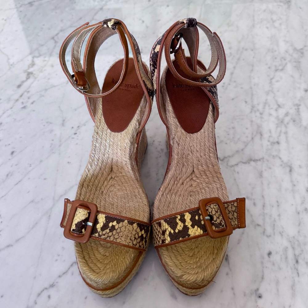 KATE SPADE Wedges w/ ankle strap